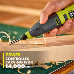 新款Ryobi USB 鋰電 Carver 4V RPC4-120G 2.0Ah*1套裝(美國美行)現貨獨家發售 RYOBI 良明(美國)