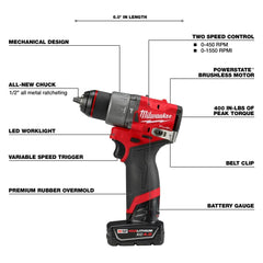 2022新款第 3 代 Milwaukee M12 FUEL 2件工具組合套裝+泛光燈淨機(現貨發售) MILWAUKEE美沃奇(美行)