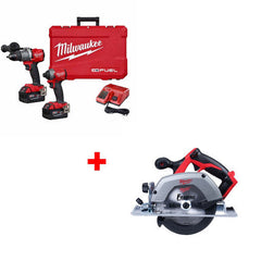 美行MILWAUKEE M18 FUEL 2-TOOL 5.0AH*2組合套裝+ M18 18V CIRC SAW(預購15-20日) MILWAUKEE美沃奇(美行)