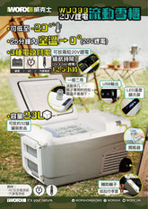 新品Worx 威克士 WU098 20V 鋰電流動冰箱 (淨機) WORX 威克士