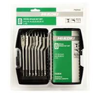HiKOKI(8件)6.35MM六角柄木工開孔器平鑽頭套裝722934 HIKOKI