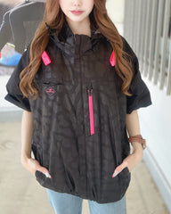 日本直送BURTLE 空調服限定版,38顏色迷彩黑,背心裝置3件套裝 burtle ac2064 女仕適用 風扇衫限定版背心+風扇衫專用電池+24V風扇組 AC2064 38(M)+AC09+AC09-1 BURTLE