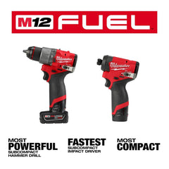 2022新款第 3 代 Milwaukee M12 FUEL 2件工具組合套裝+泛光燈淨機(現貨發售) MILWAUKEE美沃奇(美行)
