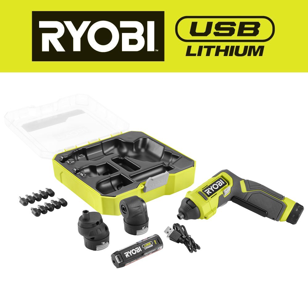 RYOBI USB鋰電多頭螺絲起子三合一可互換頭 (新品預購) RYOBI