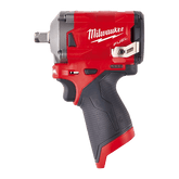 Milwaukee M12 FUEL™ 無碳刷1/2″ 強固型衝擊扳手(淨機, 不包電池及充電器) MILWAUKEE美沃奇(美行)