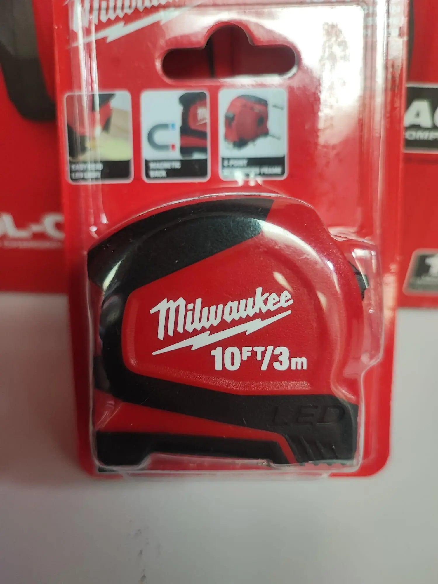 MILWAUKEE美沃奇 3米捲尺,公制英制雙標尺/把 MILWAUKEE美沃奇(美行)