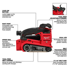 美行MILWAUKEE M18 FUEL 3"X18" 砂帶磨光機(淨機) MILWAUKEE美沃奇(美行)
