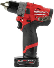 美國Milwaukee M12 FUEL 12V鋰離子無刷無線鎚鑽和衝擊起子組合套件,含電池2.0+4.0和袋子(團購價) MILWAUKEE美沃奇(美行)