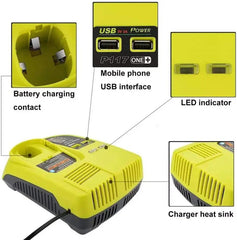 Ryobi良明18v電池充電器電池充電器 RYOBI 良明(美行)