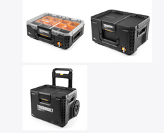 新款搭配Toughbuilt TB-B1-B-70R 拉杆底箱 +TB-B1-B-50 中箱+TB-B1-O-30透明細箱三件套(現貨發售) Toughbuilt