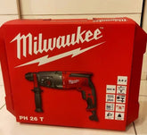 美國美沃奇Miwaukee 26mm 四坑三用多功能電鑽800W,2.4J/焦耳,220v, 配備原裝工具箱, 全新貨 MILWAUKEE美沃奇(美行)