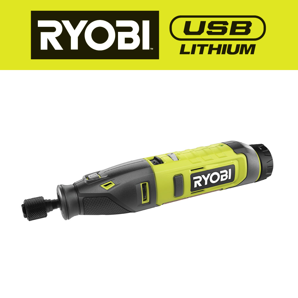 新款RYOBI USB Lithium Rotary Tool USB鋰電旋轉工具套裝-現貨發售 RYOBI 良明(美行)