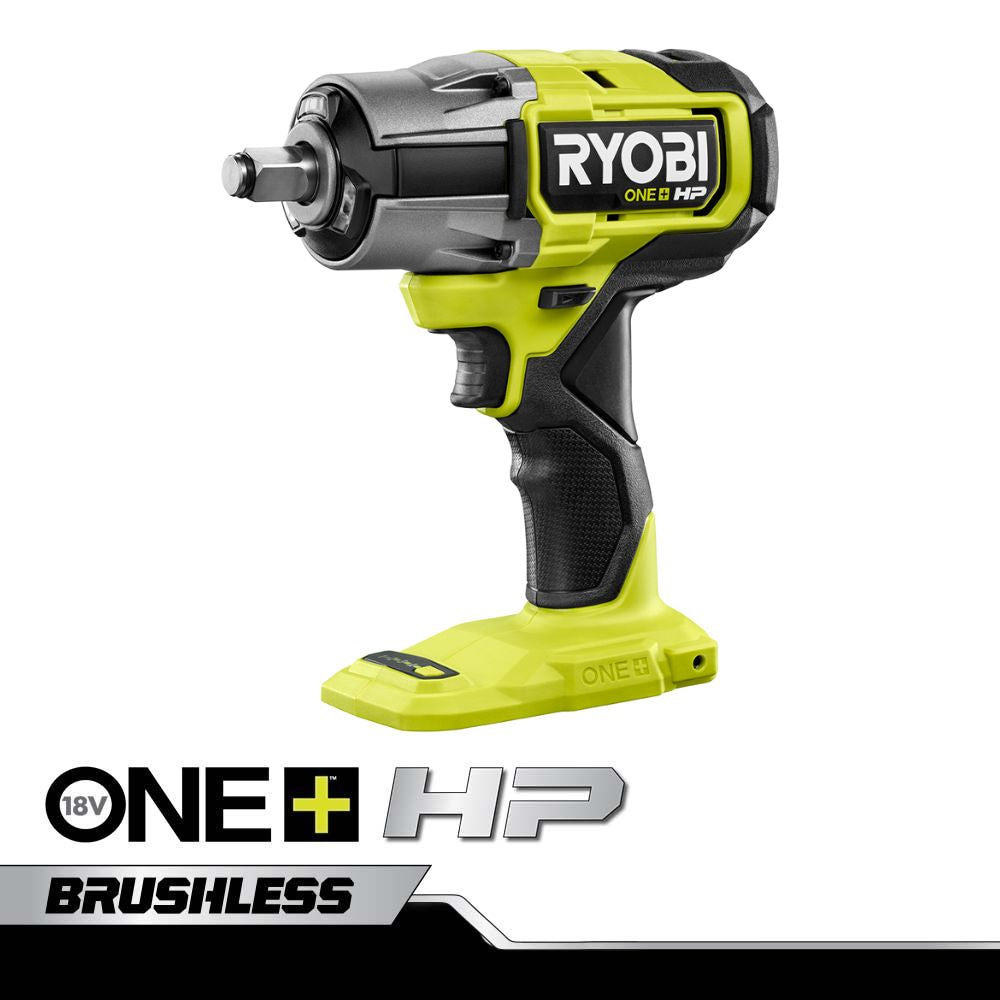 Ryobi 18V ONE+ HP 無刷 4 模式 1/2"衝擊扳手(淨機) Ryobi