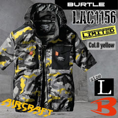 日本直送限定2023年BURTLE Air AC 1154 風扇衫限定顏色新款黃色迷彩套裝 BURTLE