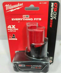 美版美沃奇Milwaukee M12 REDLITHIUM XC 擴展容量和緊湊型電池 1.5AH/2.0AH/4.0AH/6.0AH MILWAUKEE美沃奇(美行)