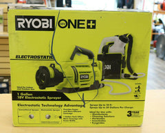 2022新款美國Ryobi 18V ONE+ 無繩靜電噴霧機 1 加侖+ 2.0 Ah*2電池充電器帶背包套裝(現貨) RYOBI 良明(美行)