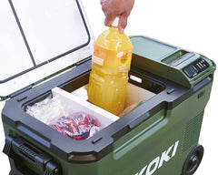 日本限定HiKOKI 行動車載25L冰箱森林綠UL18DB (淨機)電池另外購買