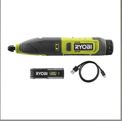 新款Ryobi USB 鋰電 Carver 4V RPC4-120G 2.0Ah*1套裝(美國美行)現貨獨家發售 RYOBI 良明(美國)
