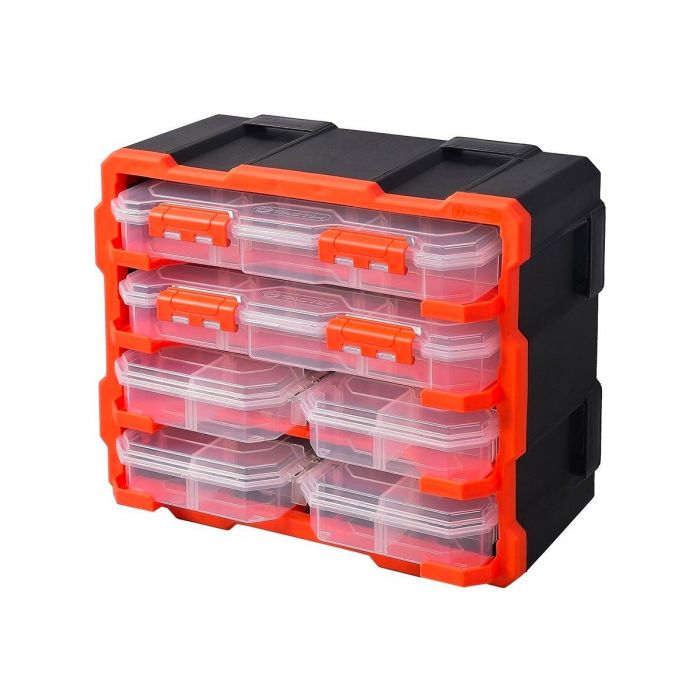 德國TACTIX - 6格透明零件收納盒 TACTIX