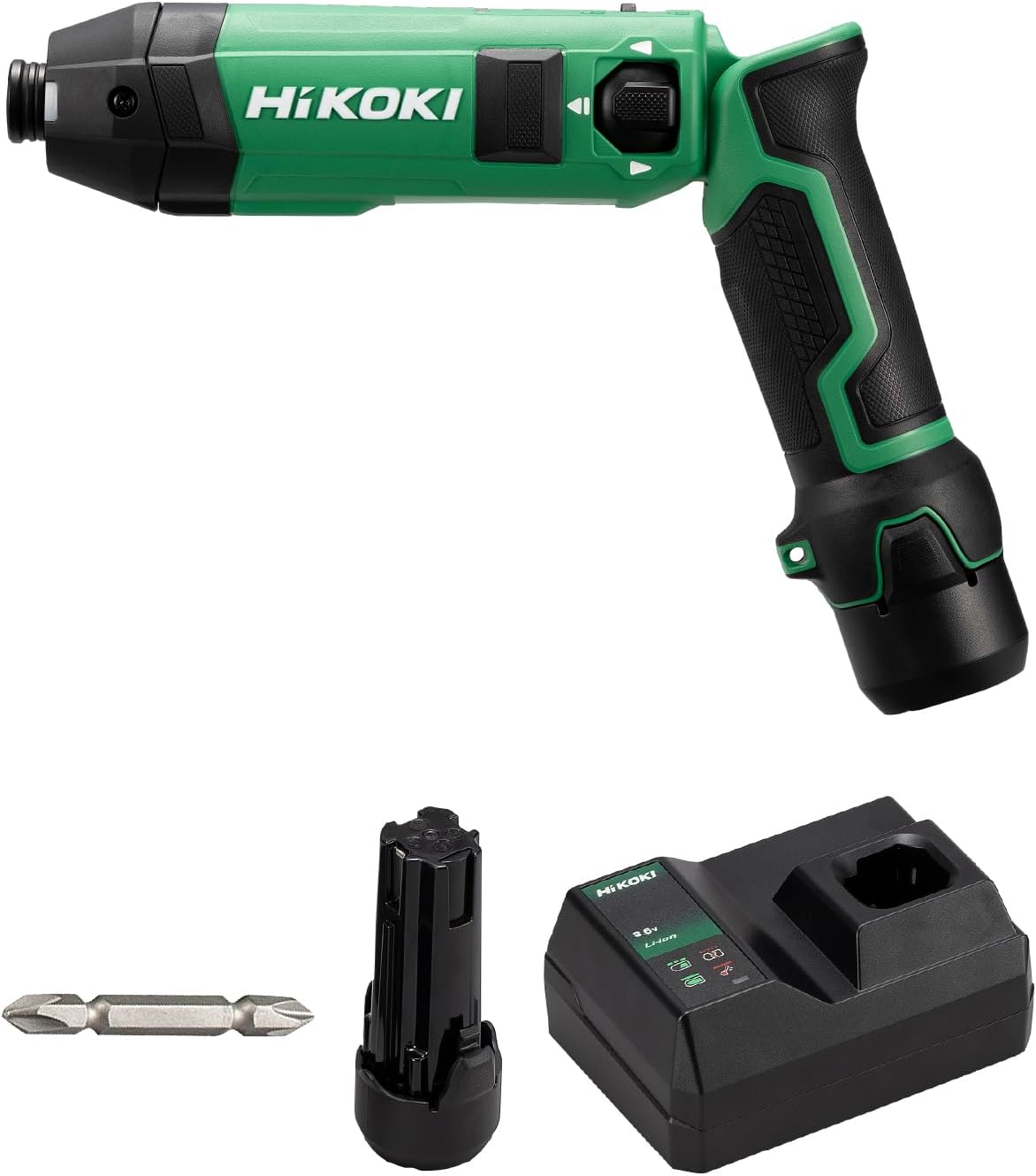 HiKOKI 3.6V 充電式衝擊鑽WH3DA 搭載慢模式電池2個・帶配110v充電器WH3DA(2JS)(預購7-10日）